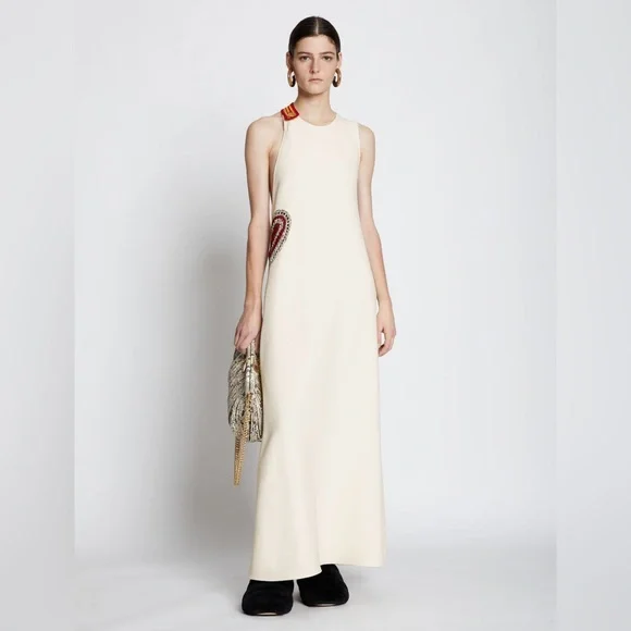 Proenza Schouler | Dresses | Proenza Schouler Cream Crepe Crochet Dress Nwt  | Poshmark